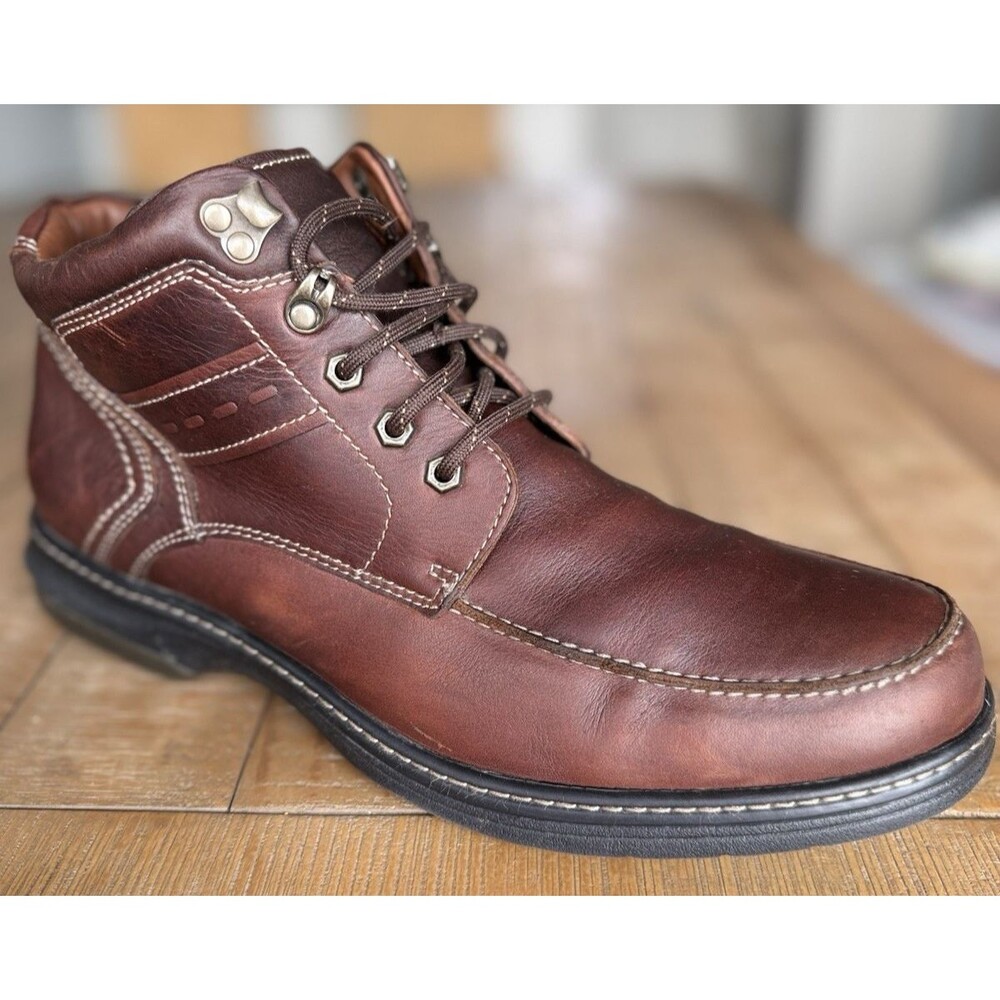 Johnston & Murphy XC4 Waterproof Brown Leather Lace-up Boot 13M Comfort Work